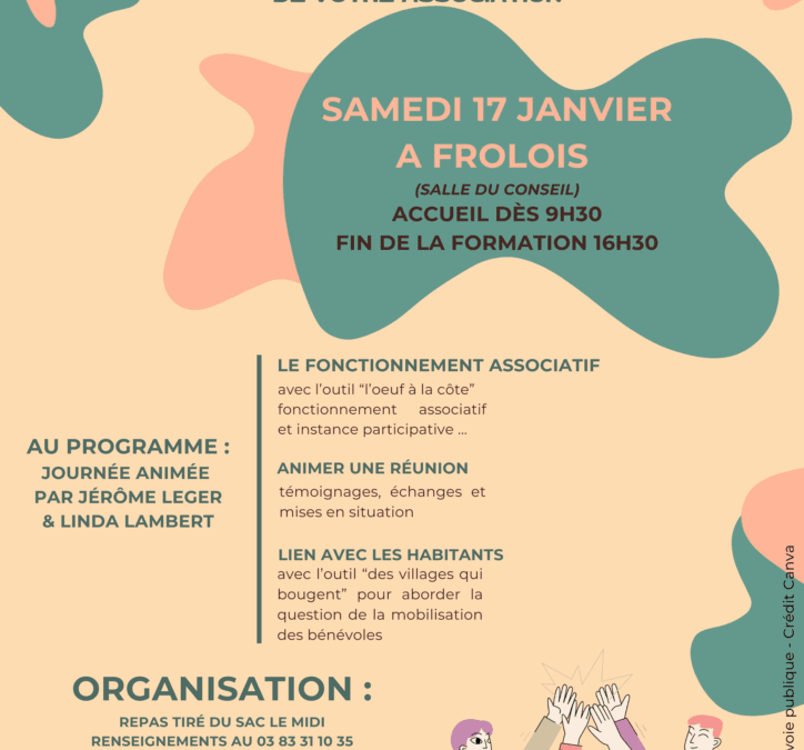 “Dynamiser le fonctionnement de son association” > Formation Gratuite