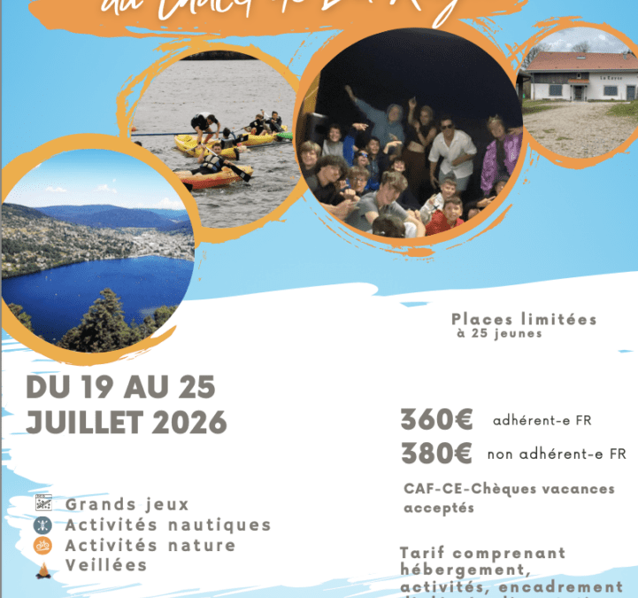 Séjour >> 11 – 15 ans << au Chalet de la Rayée